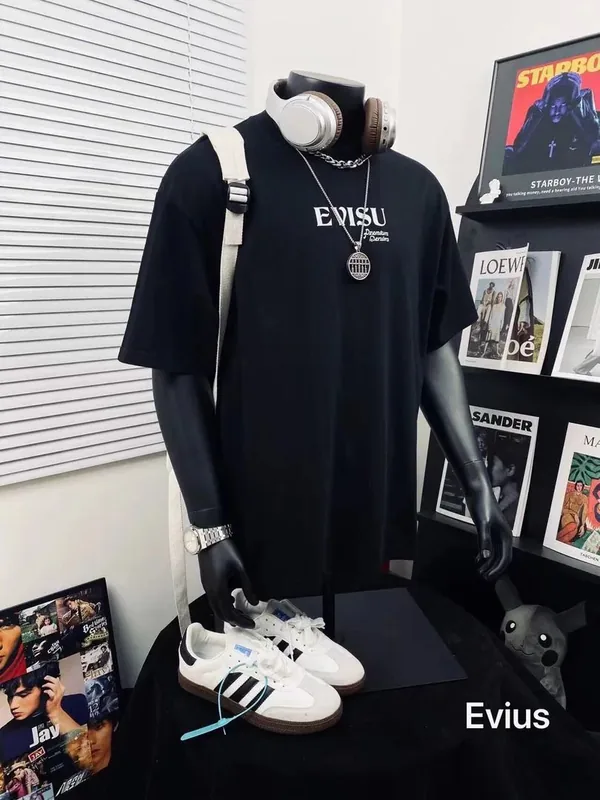 Evisu Black T-Shirt Women Ver.F