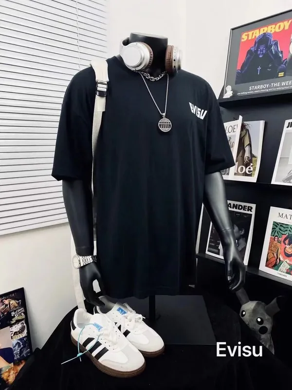 Evisu Black T-Shirt Women Ver.H