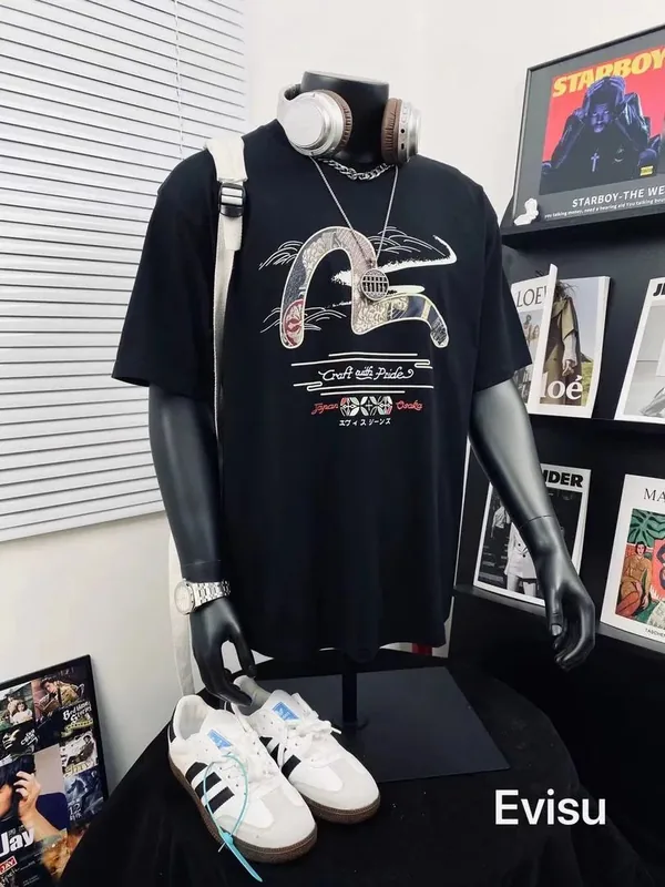 Evisu Black T-Shirt Women Ver.I