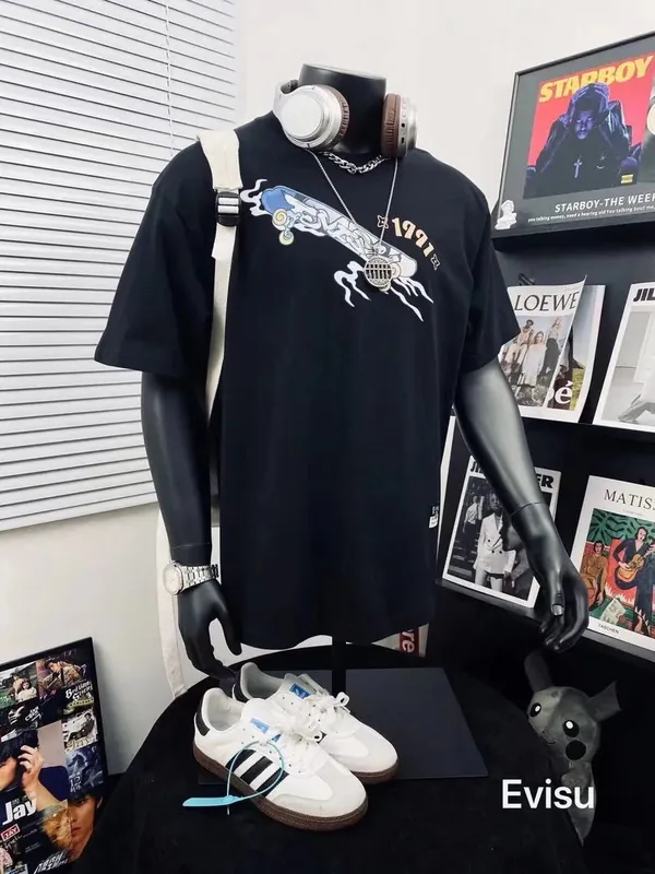 Evisu Black T-Shirt Women Ver.J