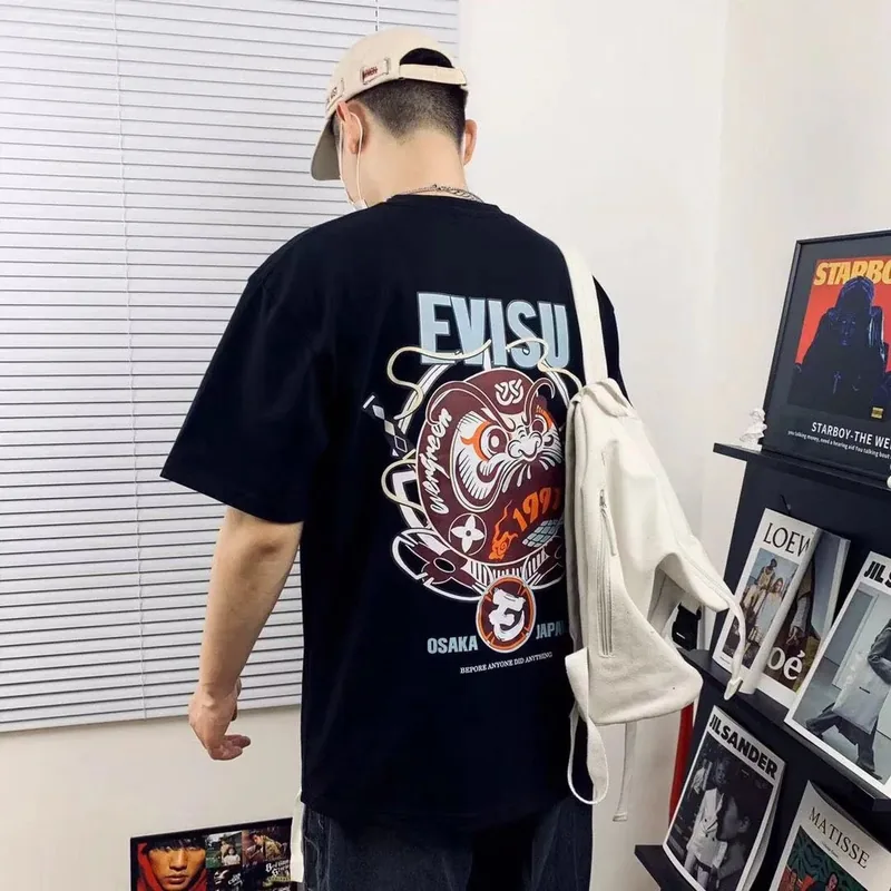 Evisu Black T-Shirt Women Ver.N