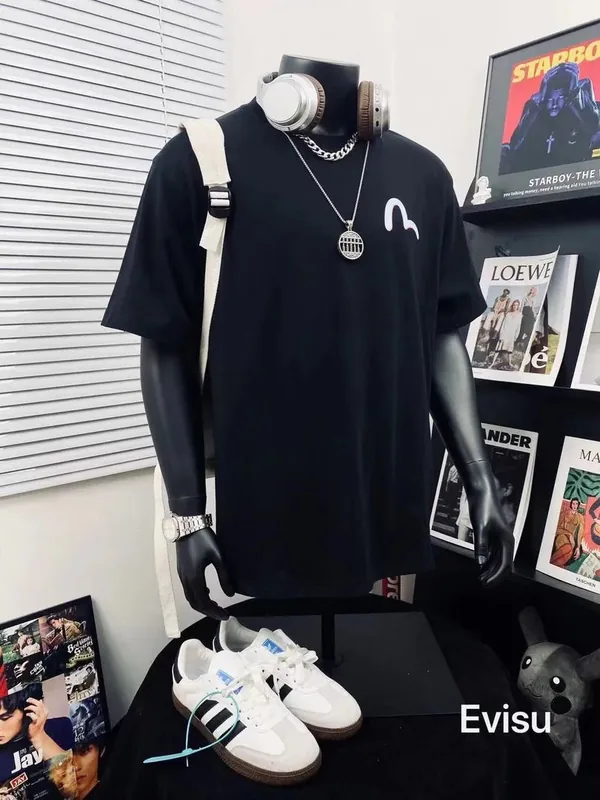 Evisu Black T-Shirt Women Ver.P