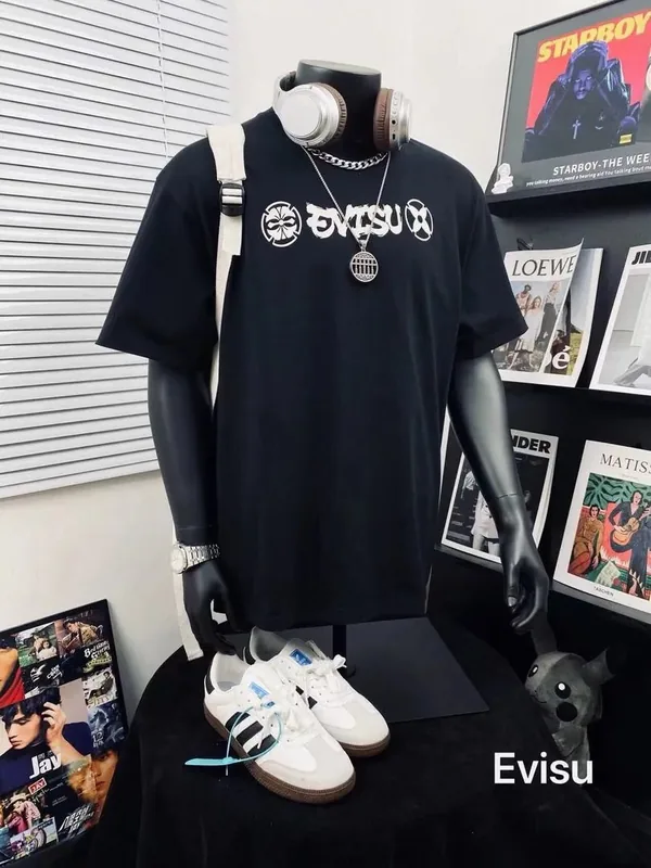Evisu Black T-Shirt Women Ver.S