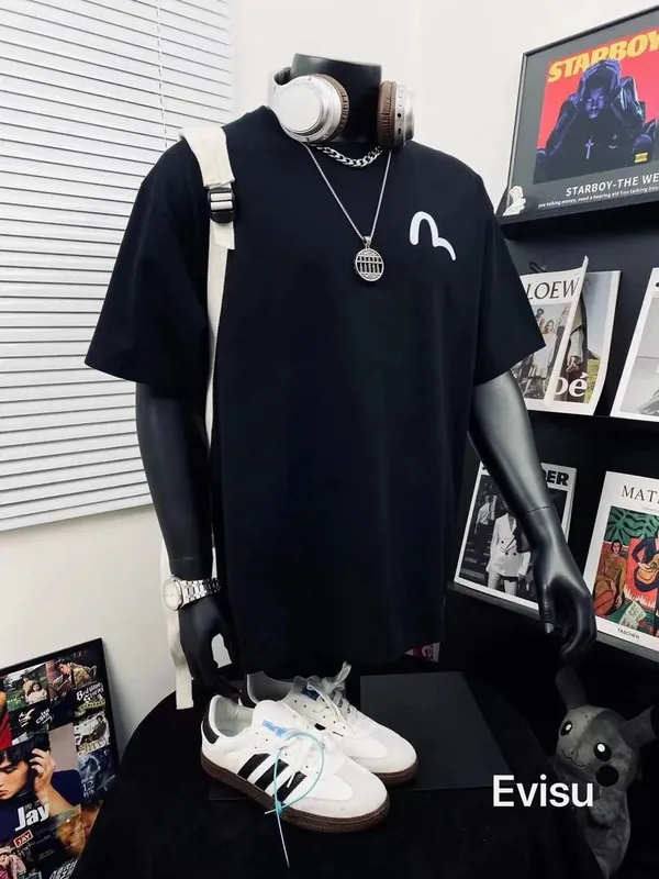Evisu Black T-Shirt Women Ver.T