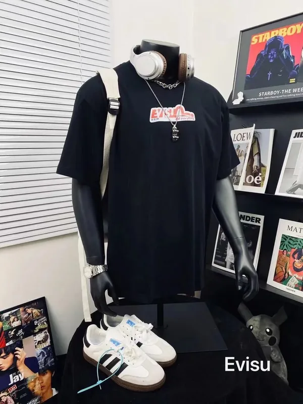 Evisu Black T-Shirt Women Ver.U