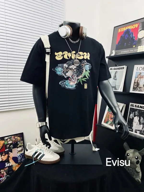 Evisu Black T-Shirt Women Ver.V
