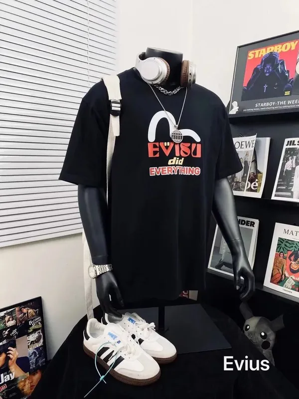 Evisu Black T-Shirt Women Ver.W