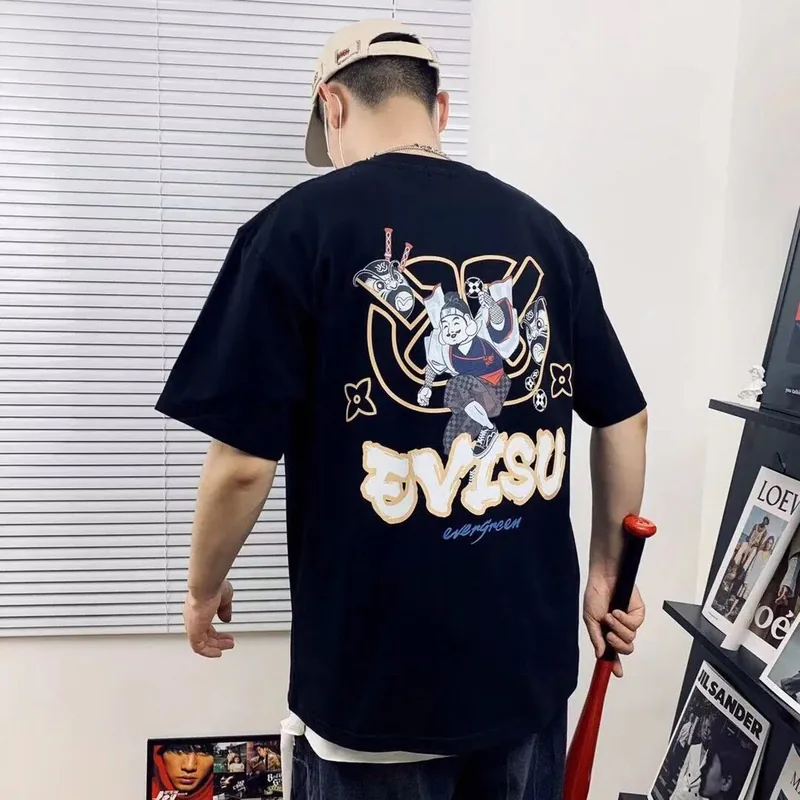 Evisu Black T-Shirt Women Ver.Y
