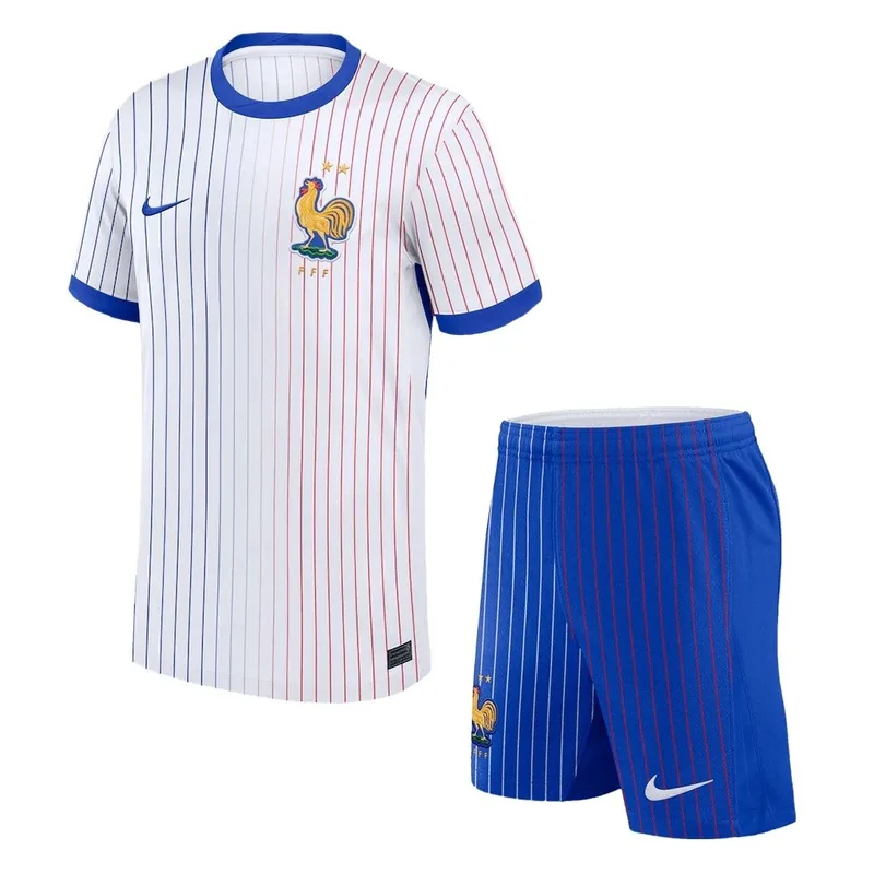 France 2024 Away Soccer Jersey Kit Jersey Shorts Euro