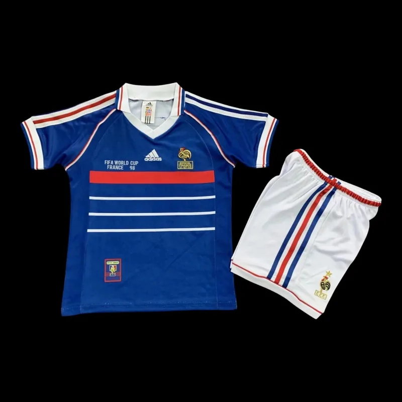 France Retro Home Jersey - Kids