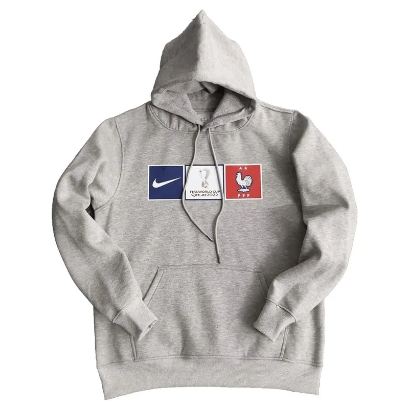 France 2022 Sweater Hoodie Gray