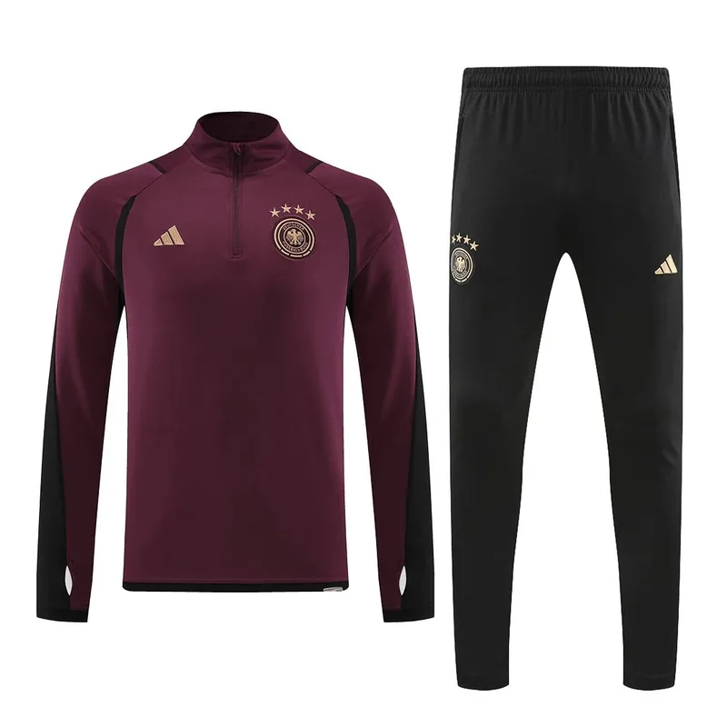 Germany 2022 1 4 Zip Tracksuit Red