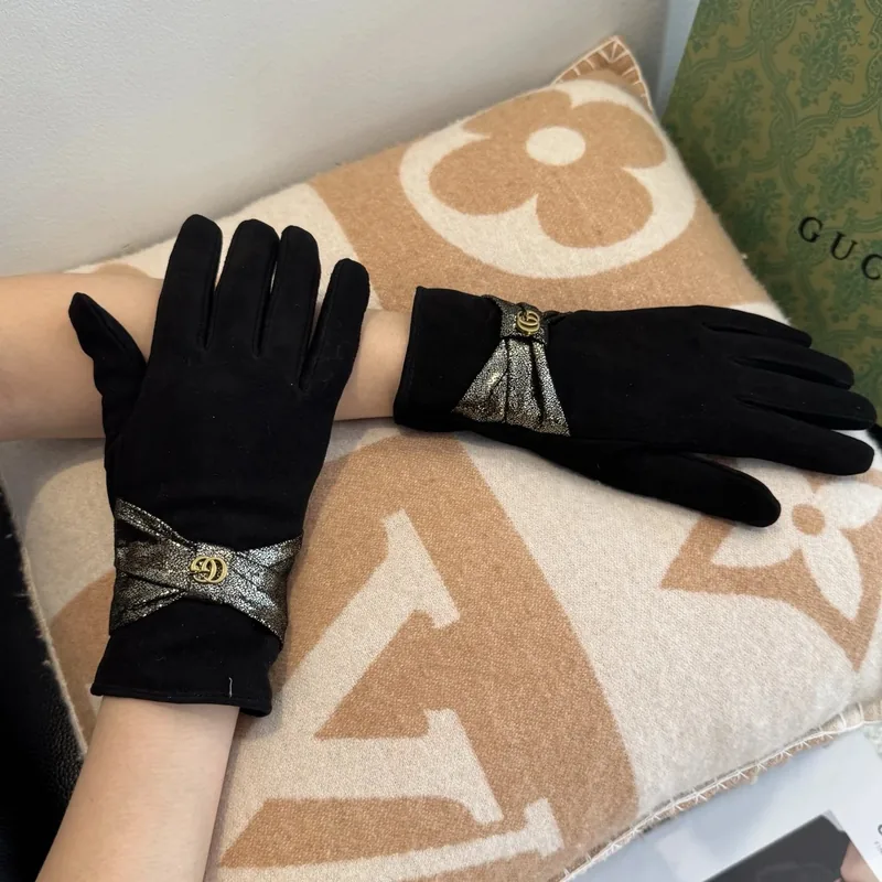Gucci Lambskin Cashmere Gloves Ver.D