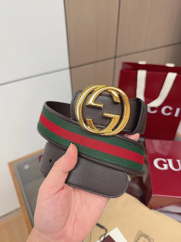 Gucci Leather Belt Ver.B