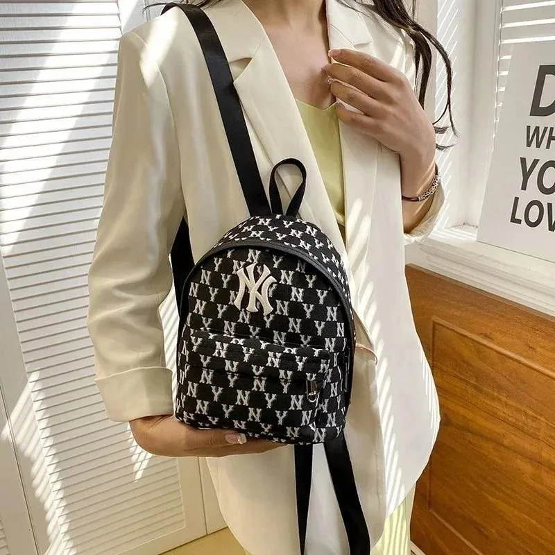MLB New York Yankees Monogram Print Mini Backpack