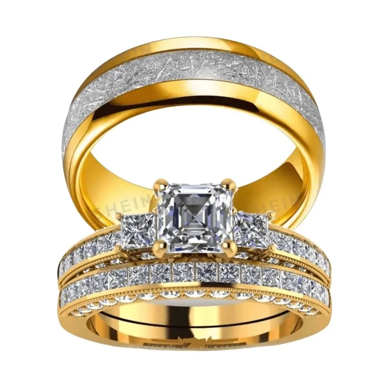 Heinrich Gold Diamond Ring Set