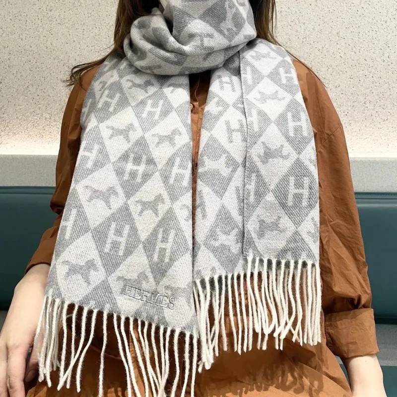 Hermes Cashmere Scarf Ver.J