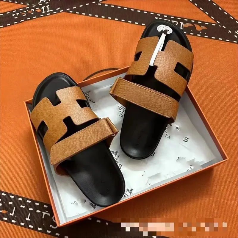Hermes H-Strap Leather Sandals