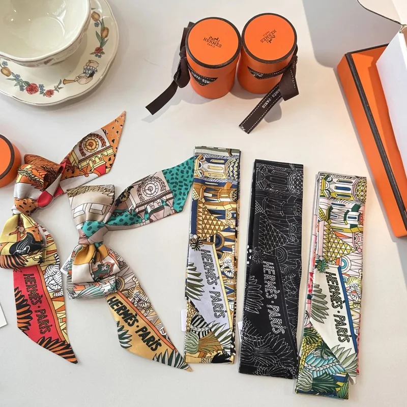 Hermes Silk Hair Ribbon Ver.I