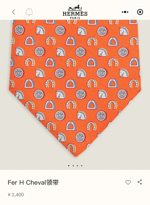 Hermes Silk Tie Ver.E