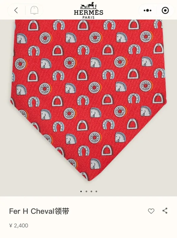 Hermes Silk Tie Ver.F