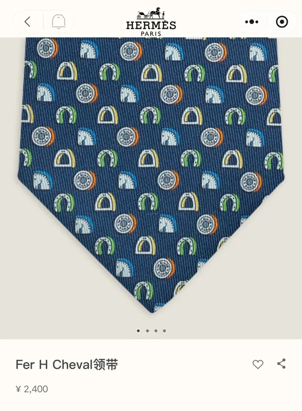 Hermes Silk Tie Ver.J