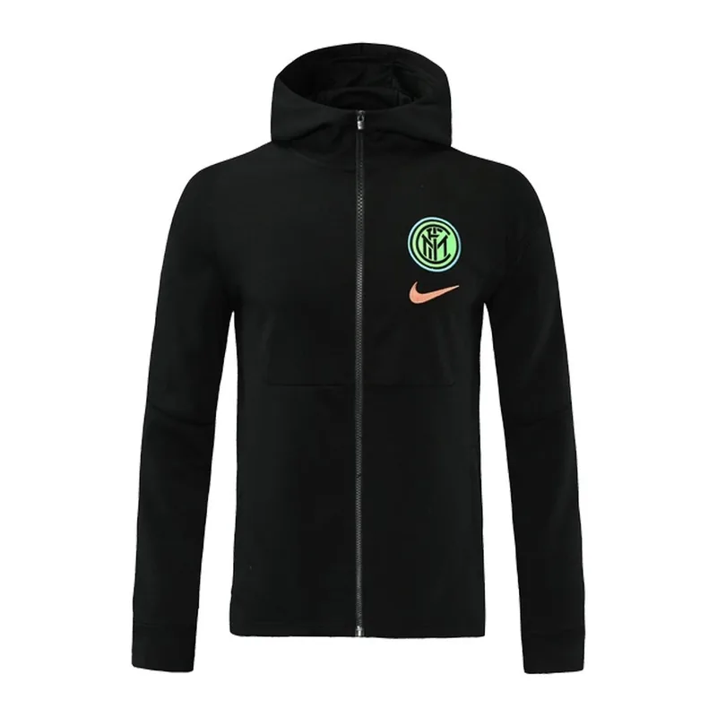 Inter Milan 2021 Hoodie Jacket 22 Black