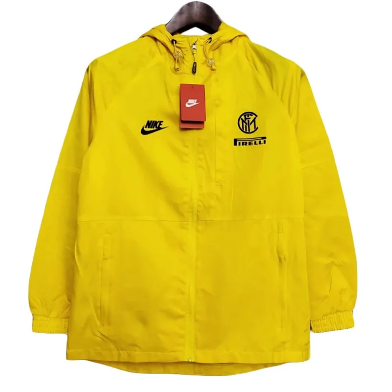 Inter Milan 2021 Hoodie Windbreaker Jacket 22 Yellow