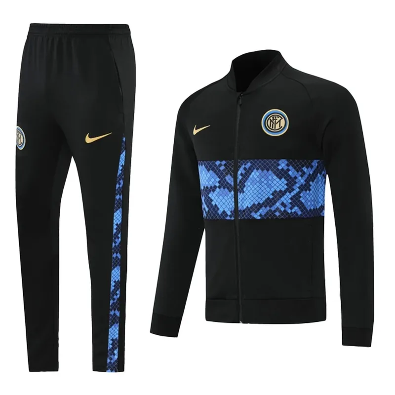 Inter Milan Jacket Tracksuit 2021 22 Black Blue