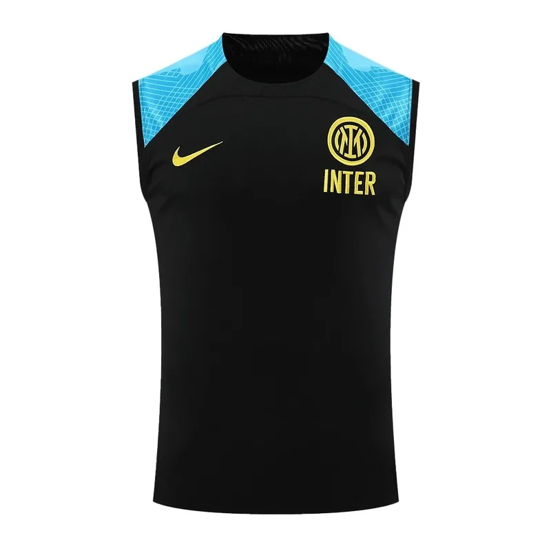 Inter Milan 2023 Sleeveless Top 24 Black Jersey