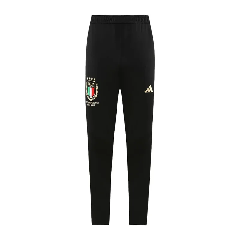 Italy 2023 125th Anniversary Soccer Pants Black Jersey