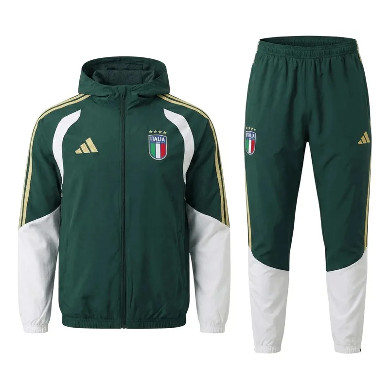 Italy 2026 Hoodie Tracksuit Green