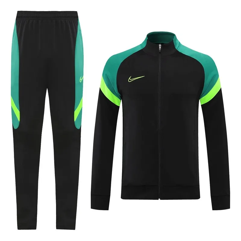 2022 Jacket Customize Tracksuit Black Green