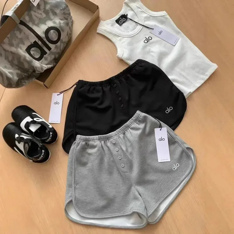 ALO Logo Trim Athletic Shorts