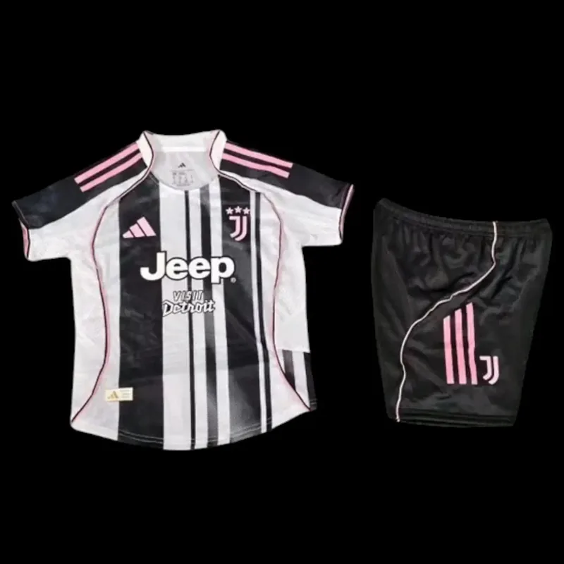 Juventus 25/26 Home Jersey - Kids