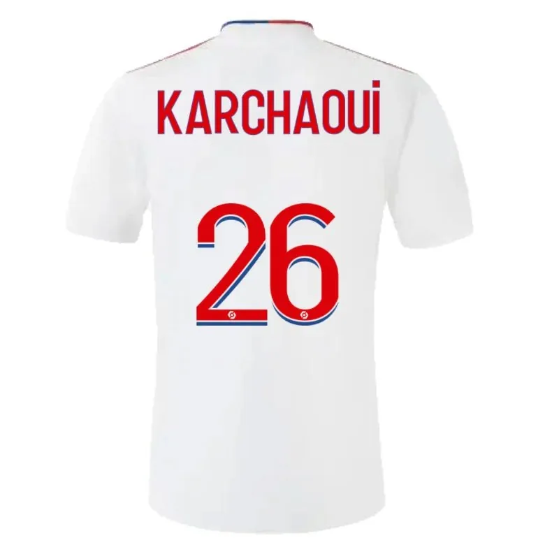 Lyon Karchaoui 26 Olympique Lyonnais 21/22 Home Jersey
