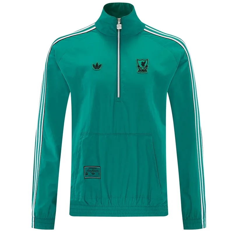 Liverpool 2026 1 2 Zipper Windbreaker Jacket Green