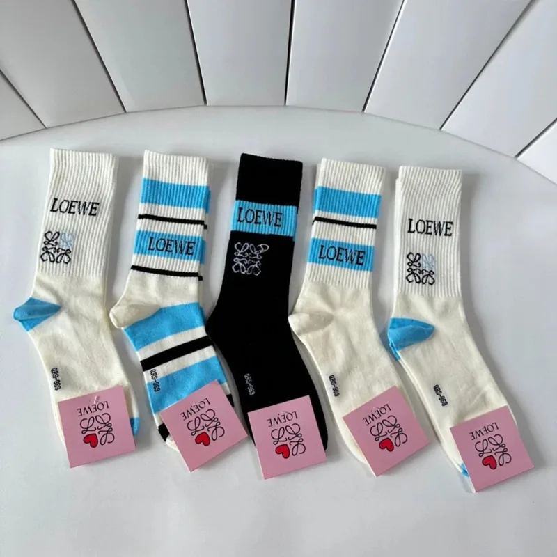 Loewe Classic Crew Socks 5-Pair Box