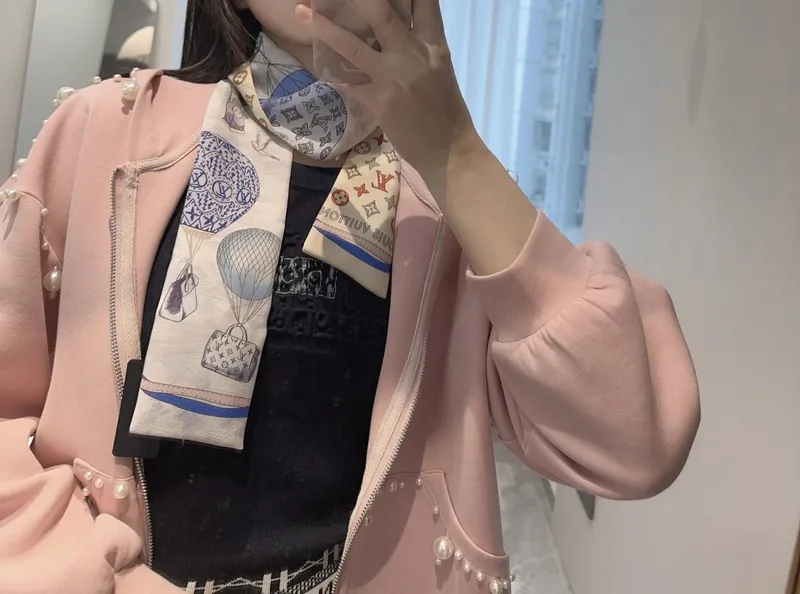 Louis Vuitton Silk Hair Ribbon Ver.B