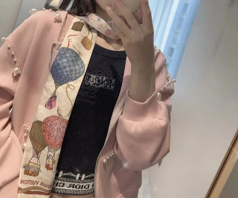 Louis Vuitton Silk Hair Ribbon Ver.C
