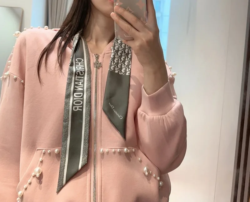 Louis Vuitton Silk Hair Ribbon Ver.F