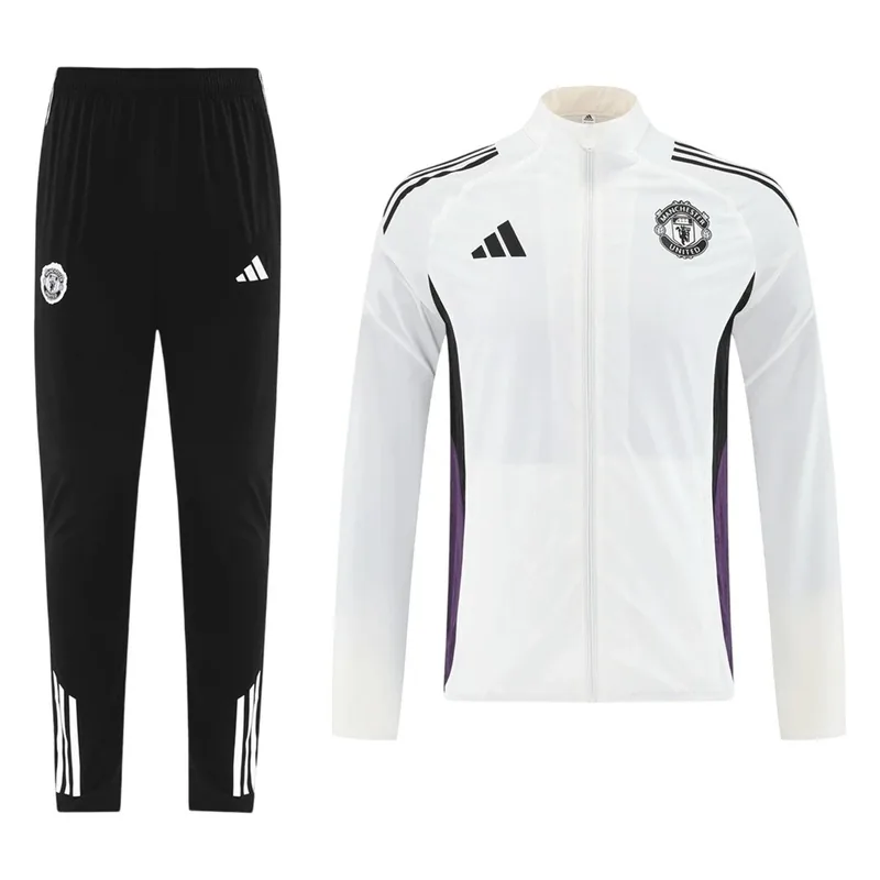 Manchester United 2025 Tracksuit 26 White