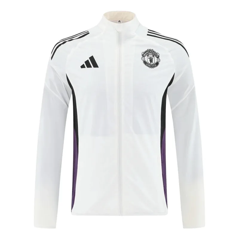 Manchester United 2025 Windbreaker Jacket 26 White