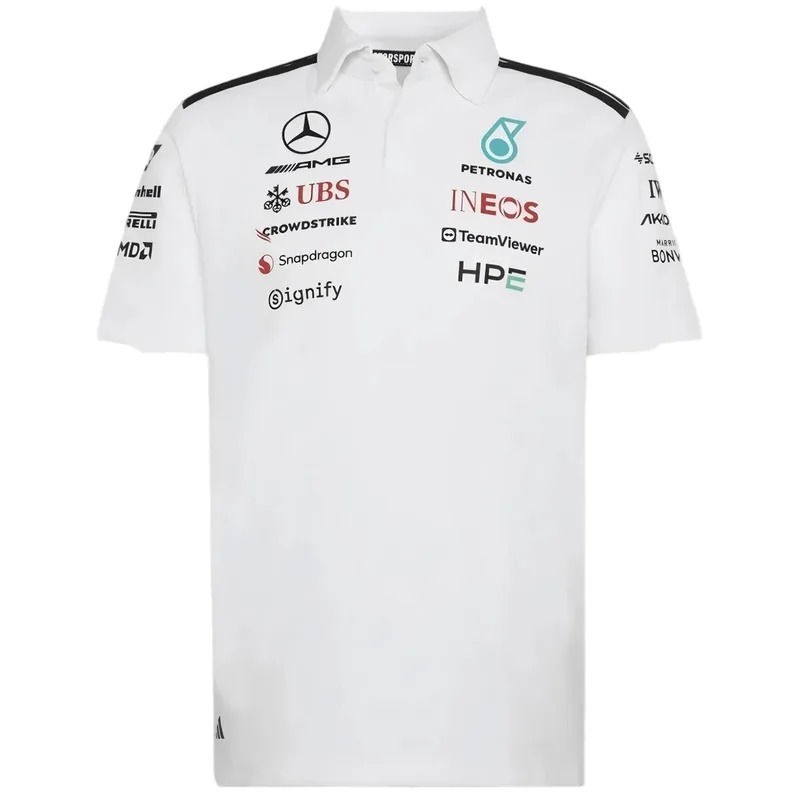 Mercedes AMG Petronas F1 2026 Team Polo White