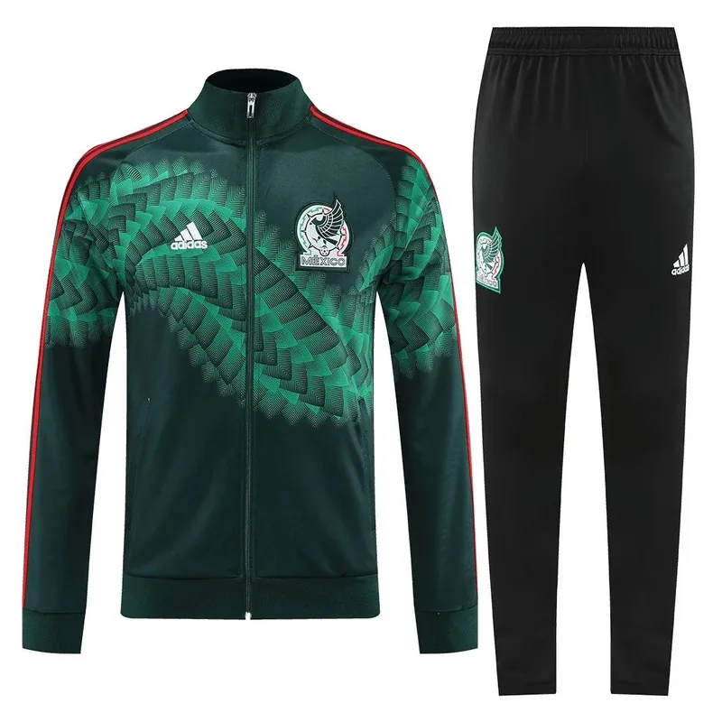 Mexico 2022 Jacket Tracksuit Black Green