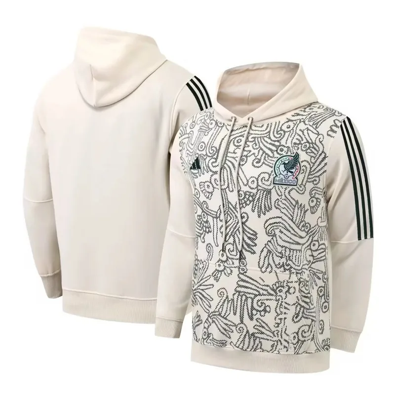 Mexico Sweater Hoodie 2022 White Green — photo 1