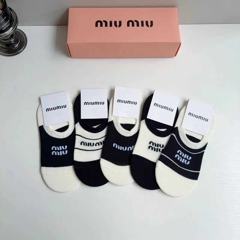 Miu Miu Cotton No-Show Socks