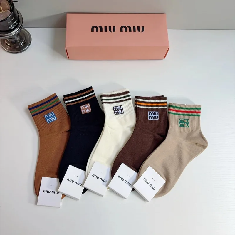 Miu Miu Crew Cotton Socks