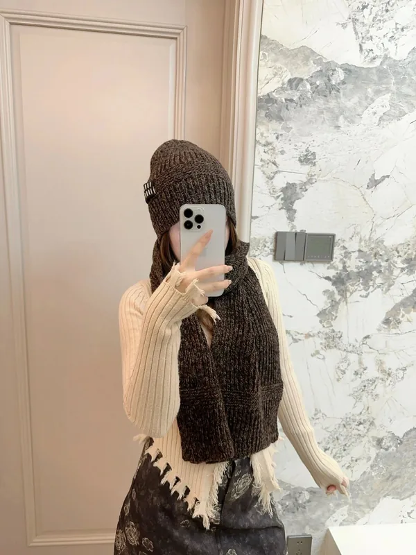 Miu Miu Scarf & Hat Set Ver.A
