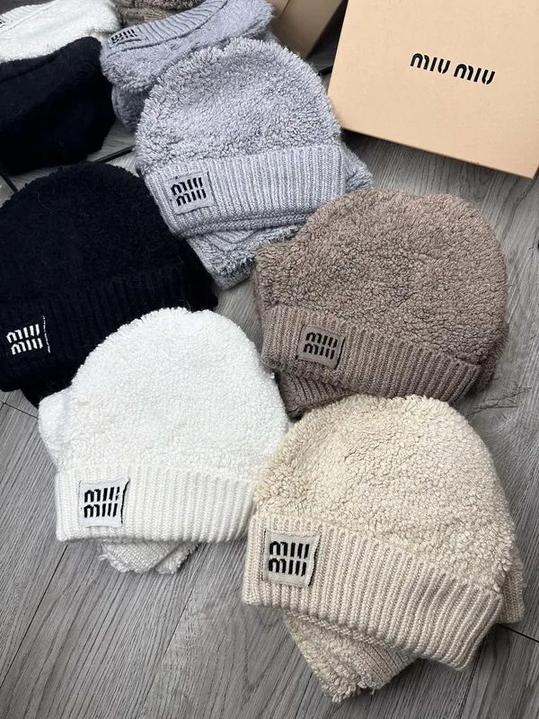 Miu Miu Wool Rabbit Fur Scarf & Hat Set Ver.B